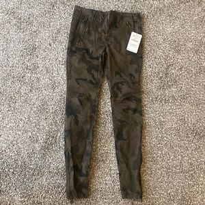 Zara Camo Moto Pants